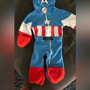 Captain America Kids One Piece Costume